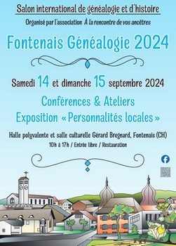 Affiche Salon International de Généalogie de Fontenais